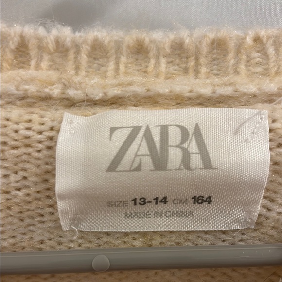 Cream Ruffled Sweater - Picture 3 of 4